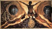 Diego Rivera The Power from underground oil painting on canvas